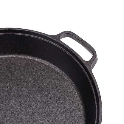32cm Black Pre-Seasoned Cast Iron Pan Fry Pan