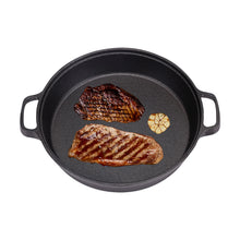 32cm Black Pre-Seasoned Cast Iron Pan Fry Pan