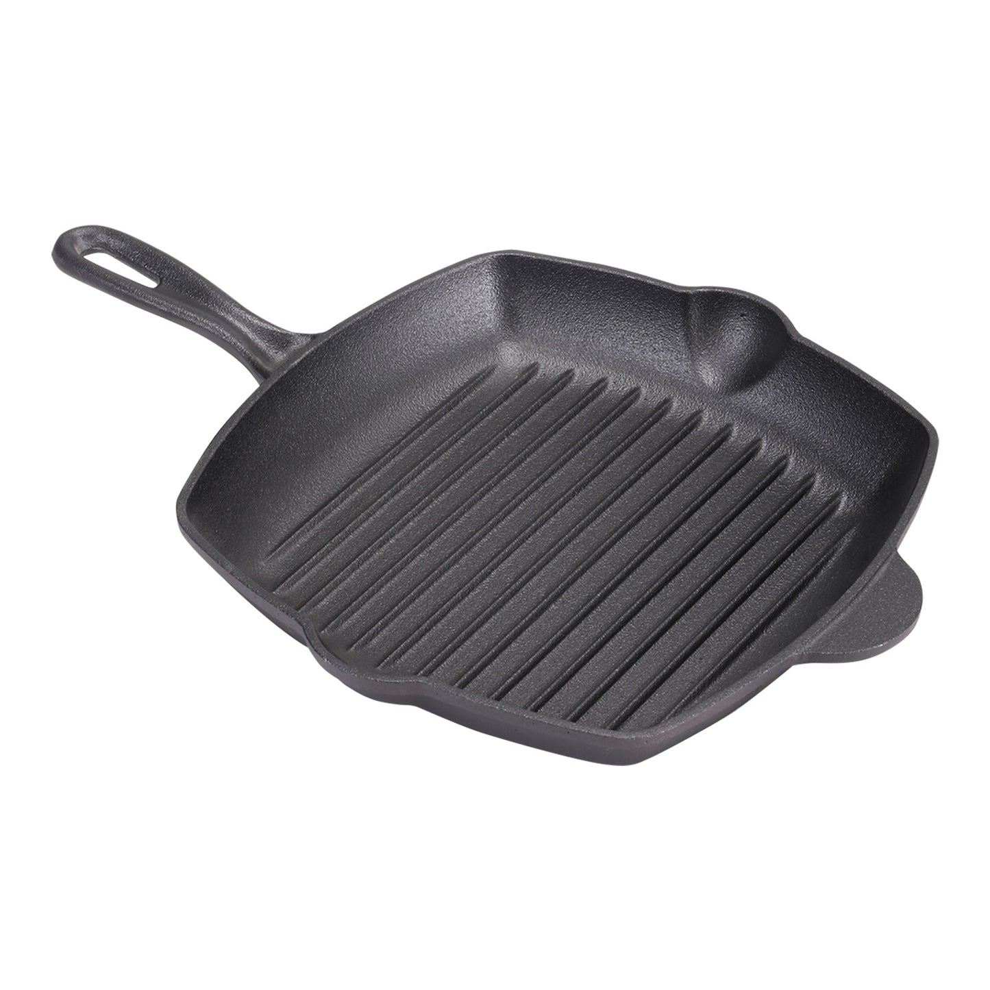 Square Cast Iron Grill Pan with Pour Spouts