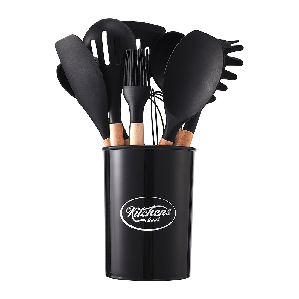 11-piece Silicone Kitchen Utensil Set for Nonstick Cookware