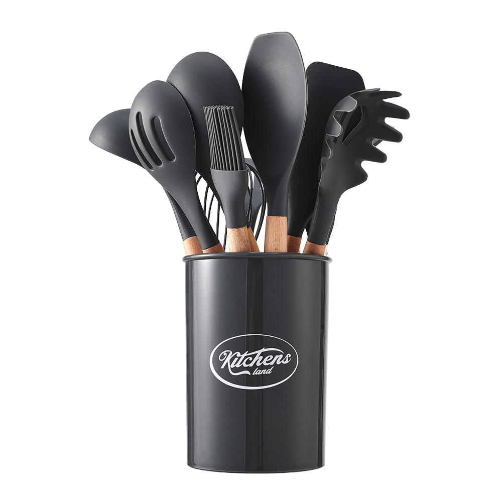 11-piece Silicone Kitchen Utensil Set for Nonstick Cookware