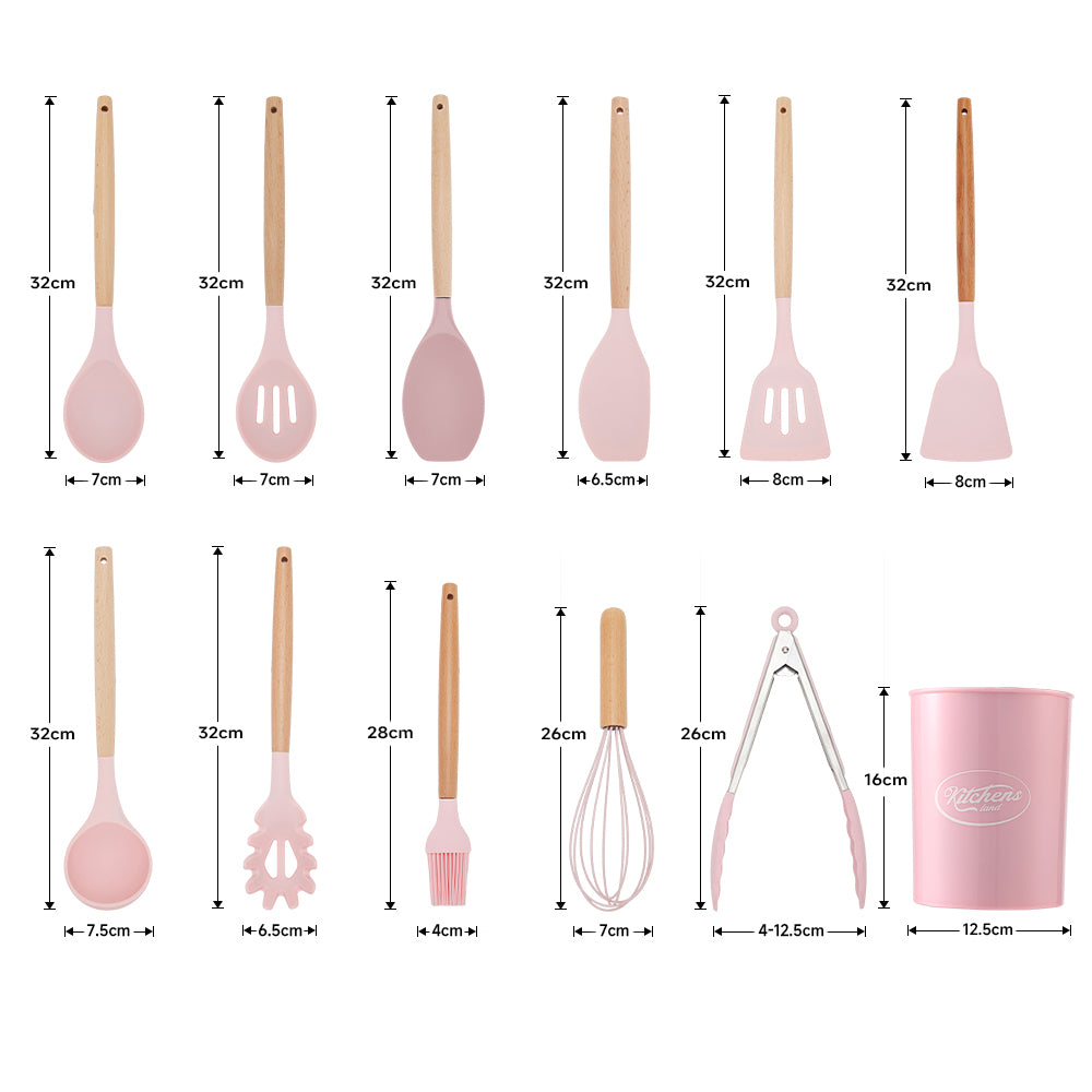 11-piece Silicone Kitchen Utensil Set for Nonstick Cookware