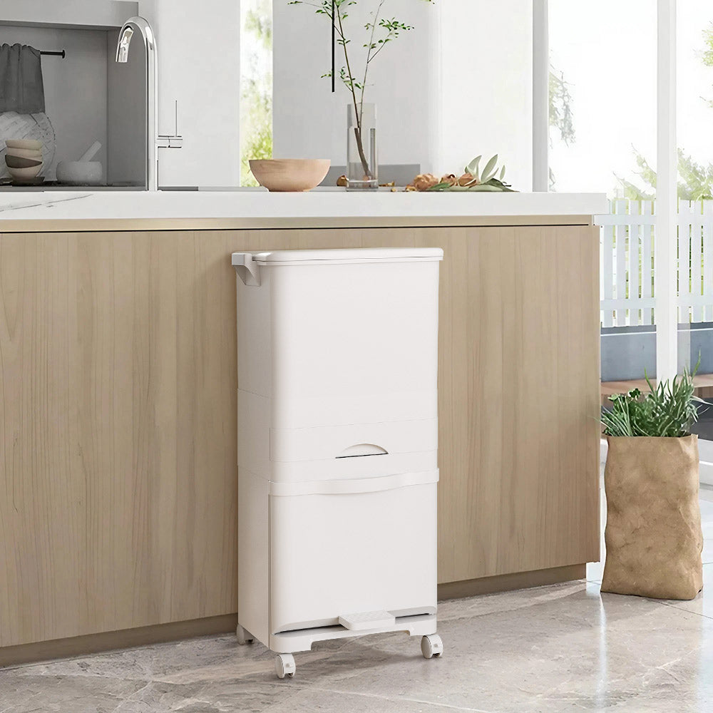 42L Rubbish Dustbin Recycling Bin Rubbish Trash Home Kitchen