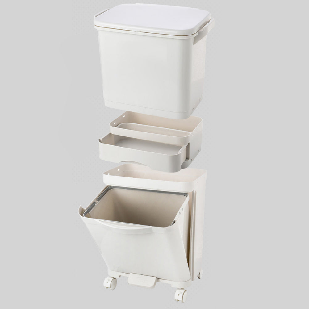42L Rubbish Dustbin Recycling Bin Rubbish Trash Home Kitchen