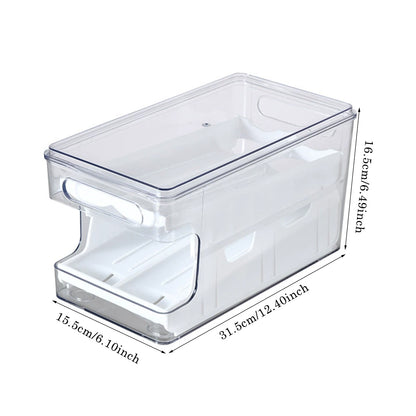 2-Layer Scrolling Egg Holder Storage Rack