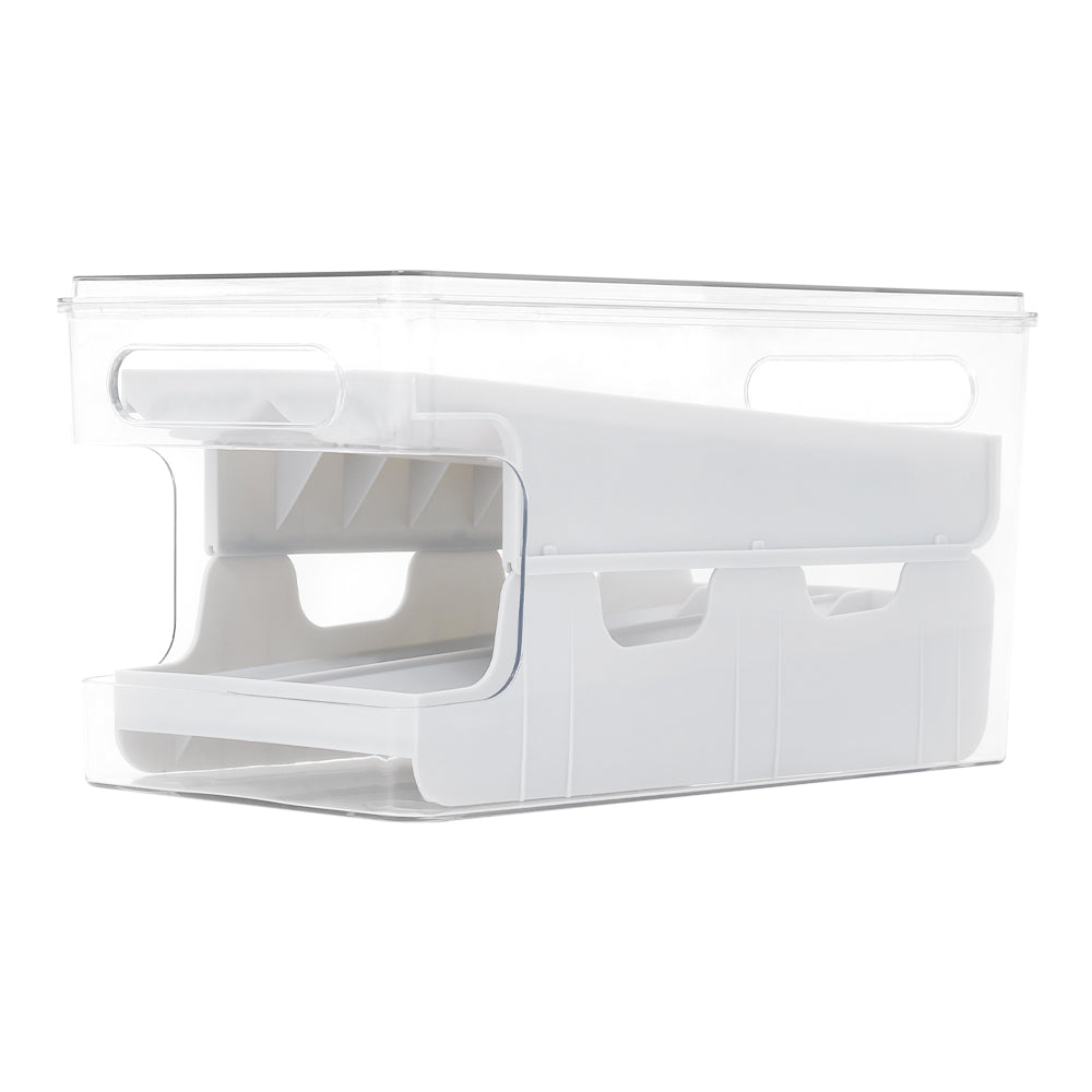 2-Layer Scrolling Egg Holder Storage Rack