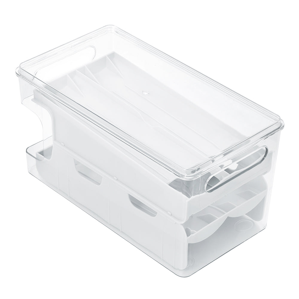 2-Layer Scrolling Egg Holder Storage Rack