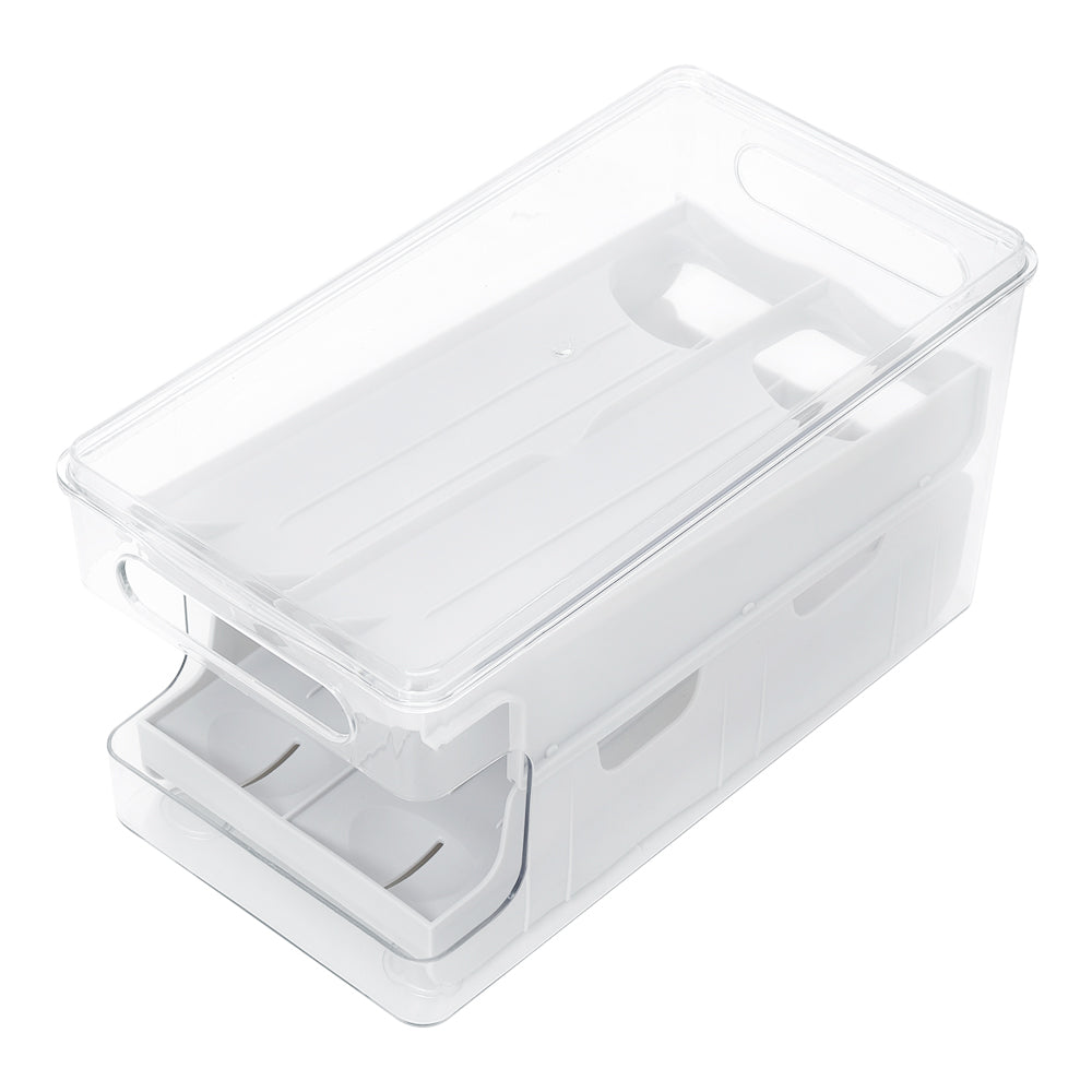 2-Layer Scrolling Egg Holder Storage Rack