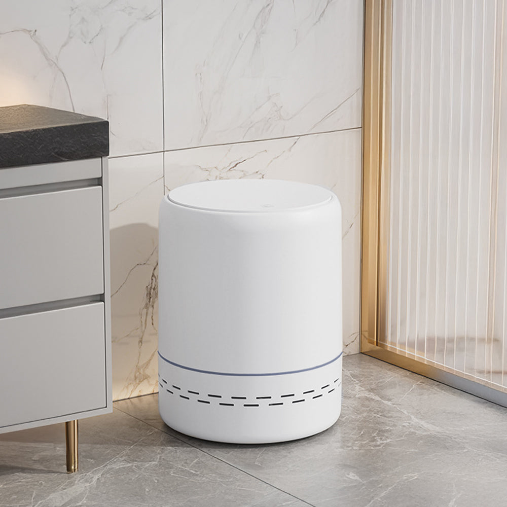 12.3L White Freestanding Bagging Rubbish Bin