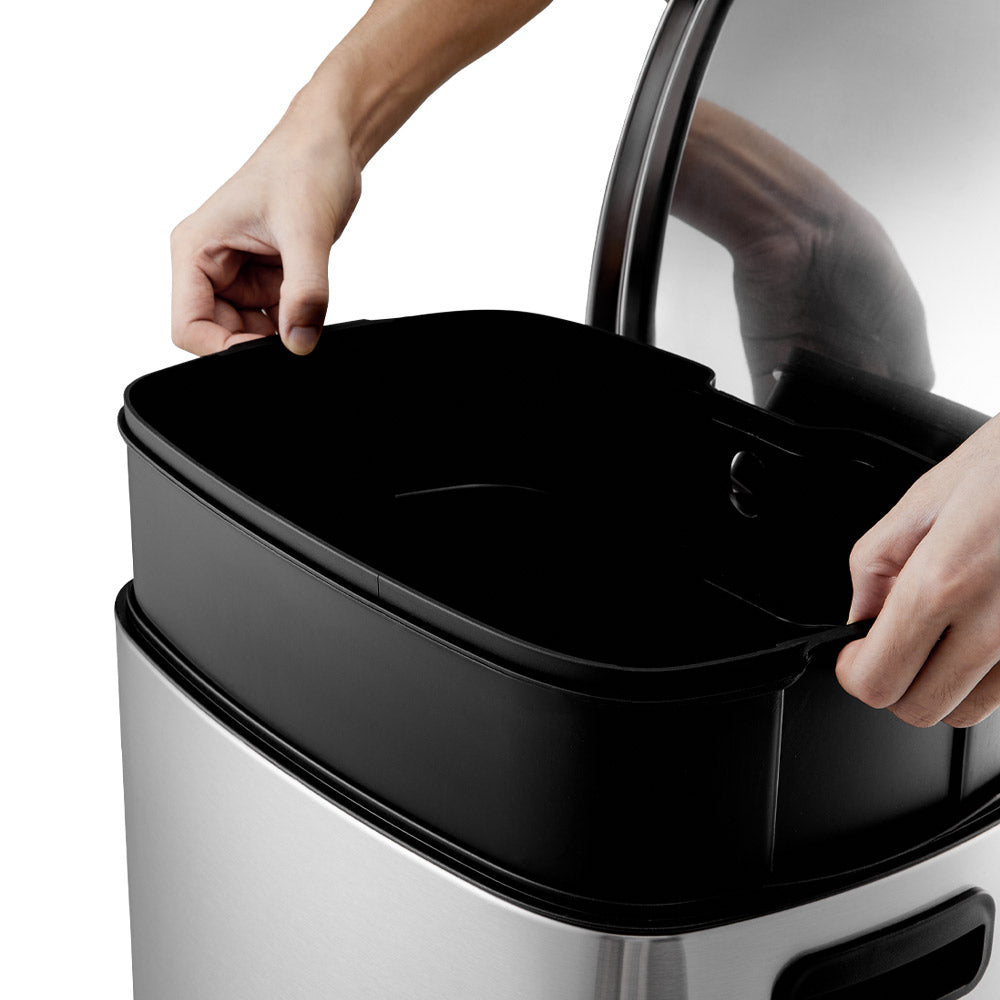 50L Stainless Steel Step Open Trash Can