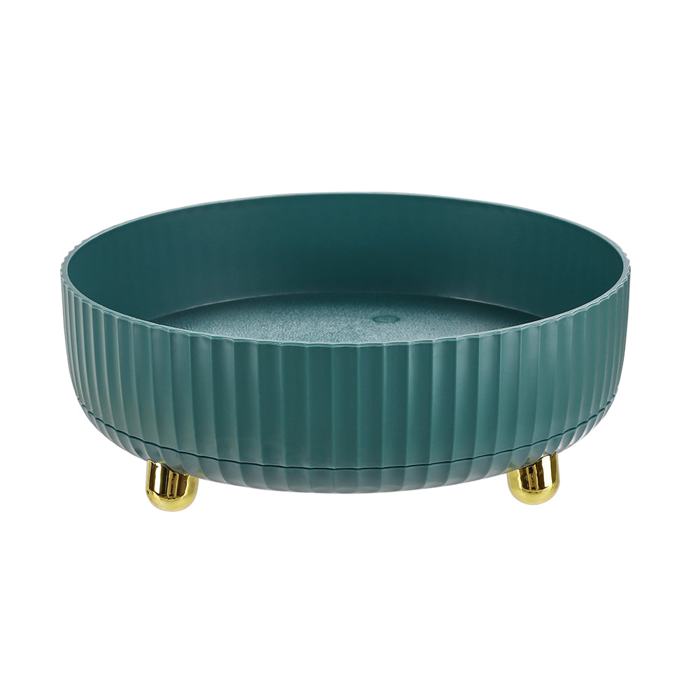 Rotating Round Spice Storage Rack Tray Turntable Kitchen Organizer