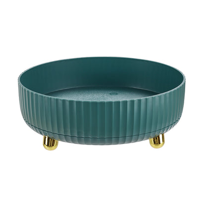 Rotating Round Spice Storage Rack Tray Turntable Kitchen Organizer