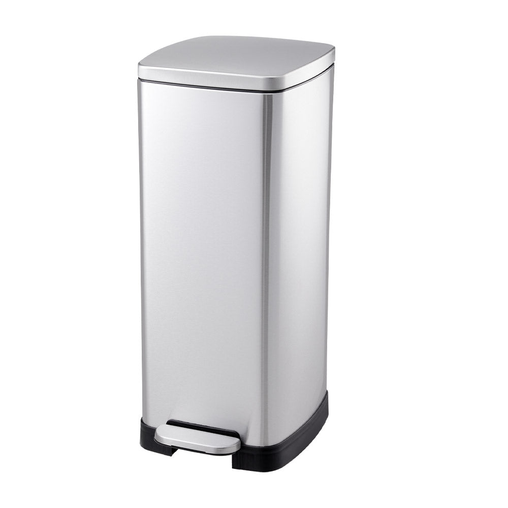 30L Stainless Steel Step Open Trash Can