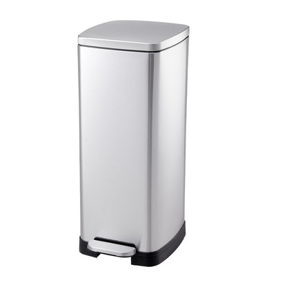 30L Stainless Steel Step Open Trash Can