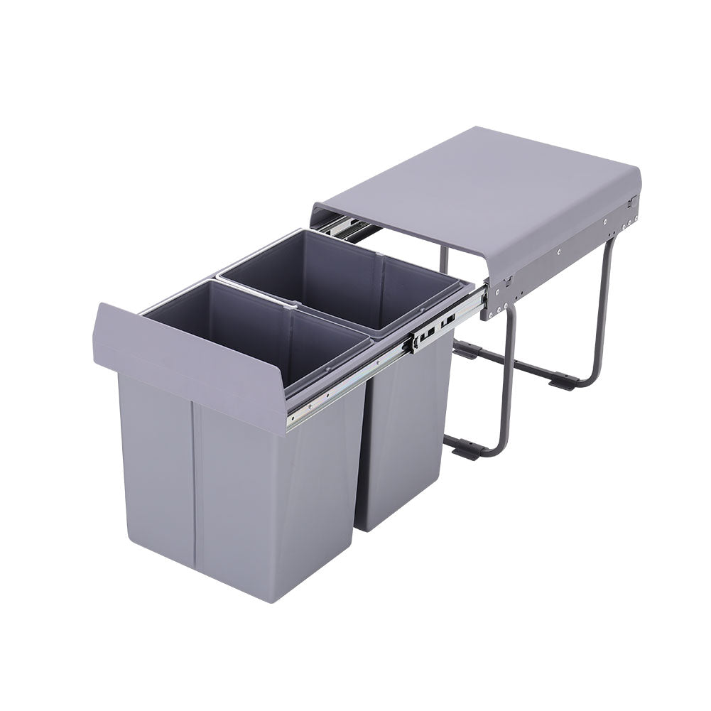 40L Cabinet Pull-out Kitchen Double Waste Bin