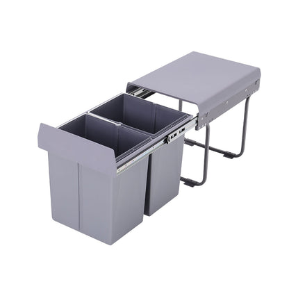 40L Cabinet Pull-out Kitchen Double Waste Bin