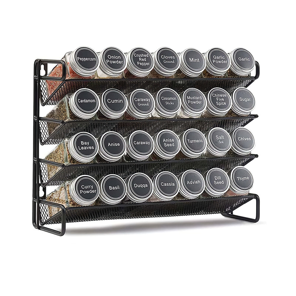4-Tier Metal Spice Rack Organizer