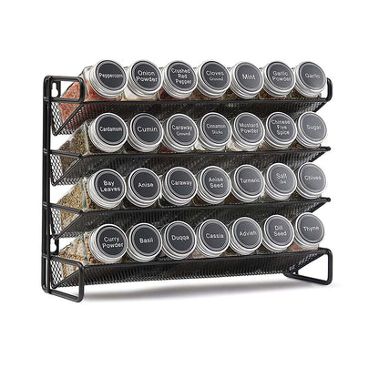 4-Tier Metal Spice Rack Organizer