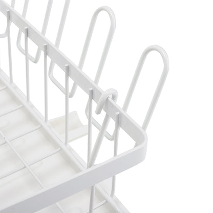 2-Tier Dish Drainer with Drying Tray