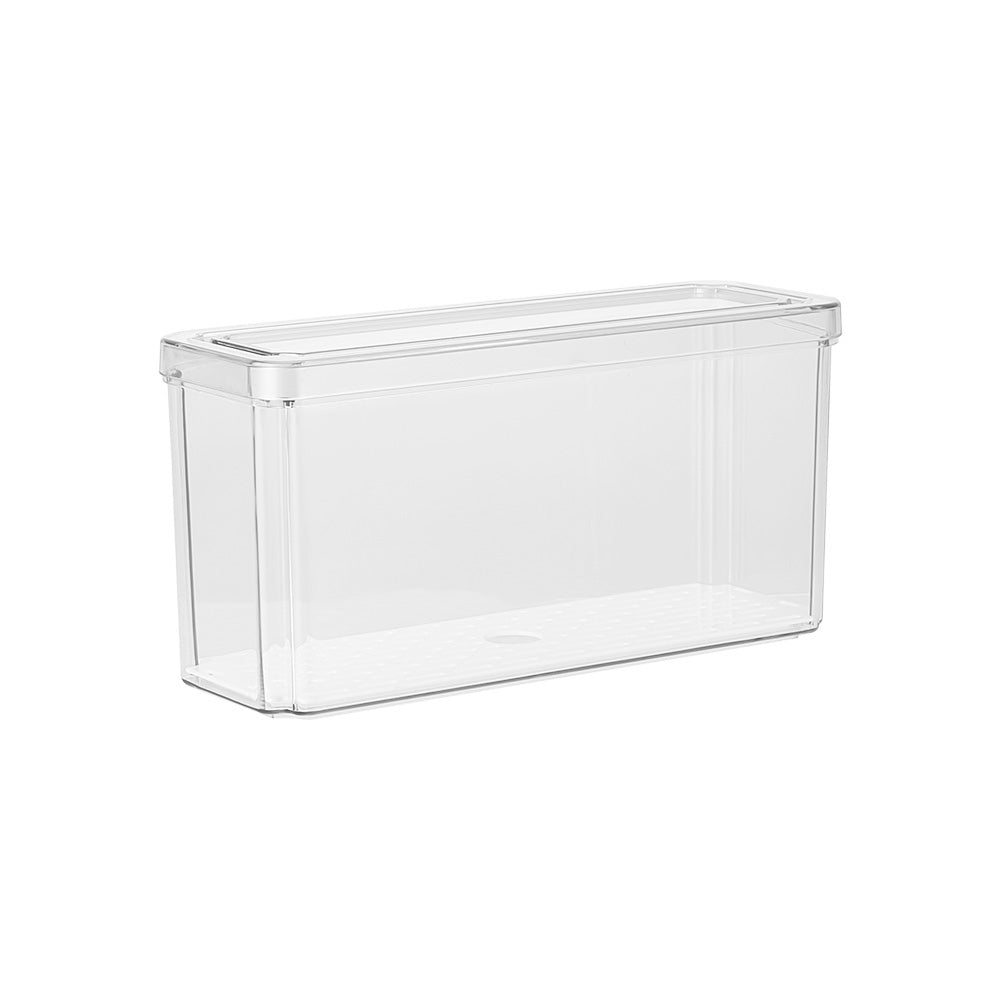 Set of 8 Stackable Clear Fridge Organisers Storage Boxes
