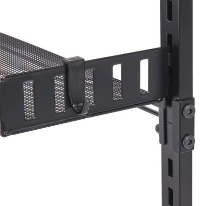 Black Steel Over-the-Door Kitchen Pantry Organizer