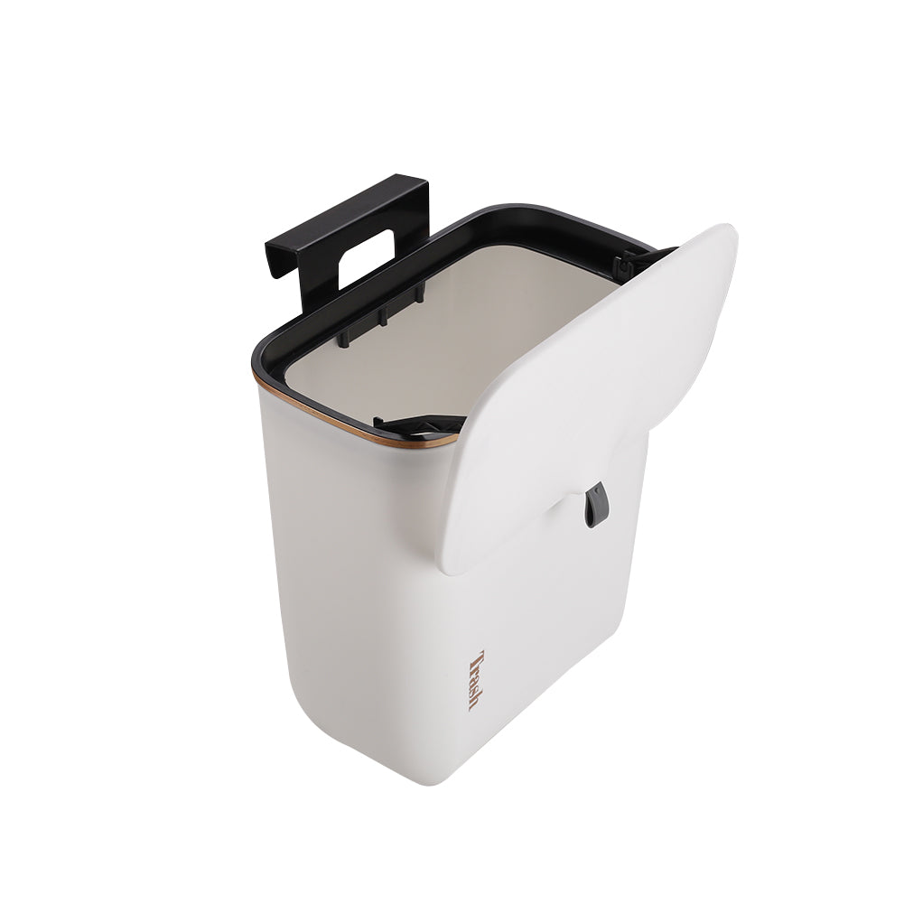 Kitchen Bathroom Hanging Waste Bin with Lid