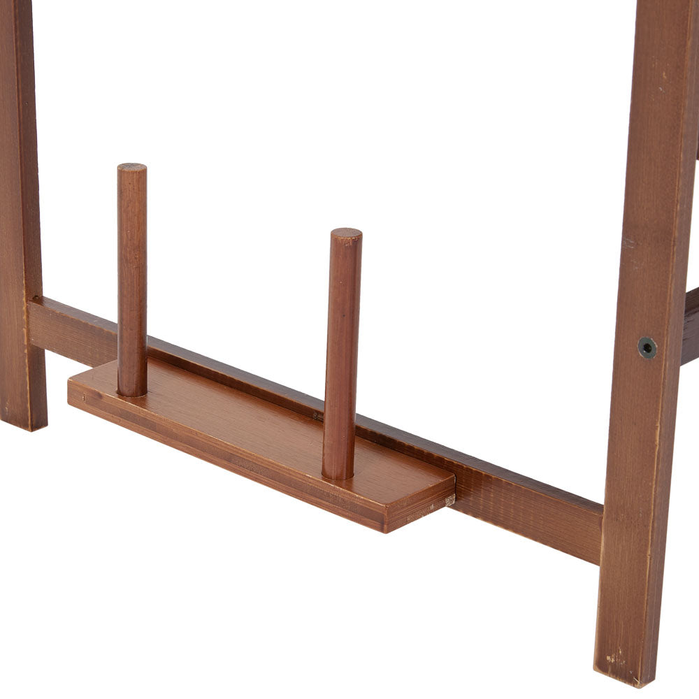 Wooden Spice Rack Organizer with Hooks