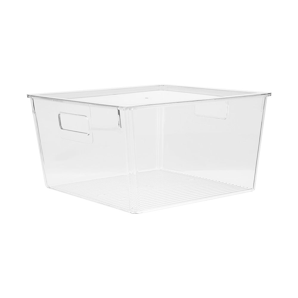 Stackable Clear Fridge Organisers Storage Boxes Set