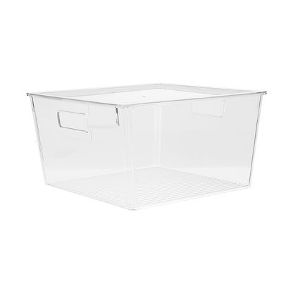 Stackable Clear Fridge Organisers Storage Boxes Set
