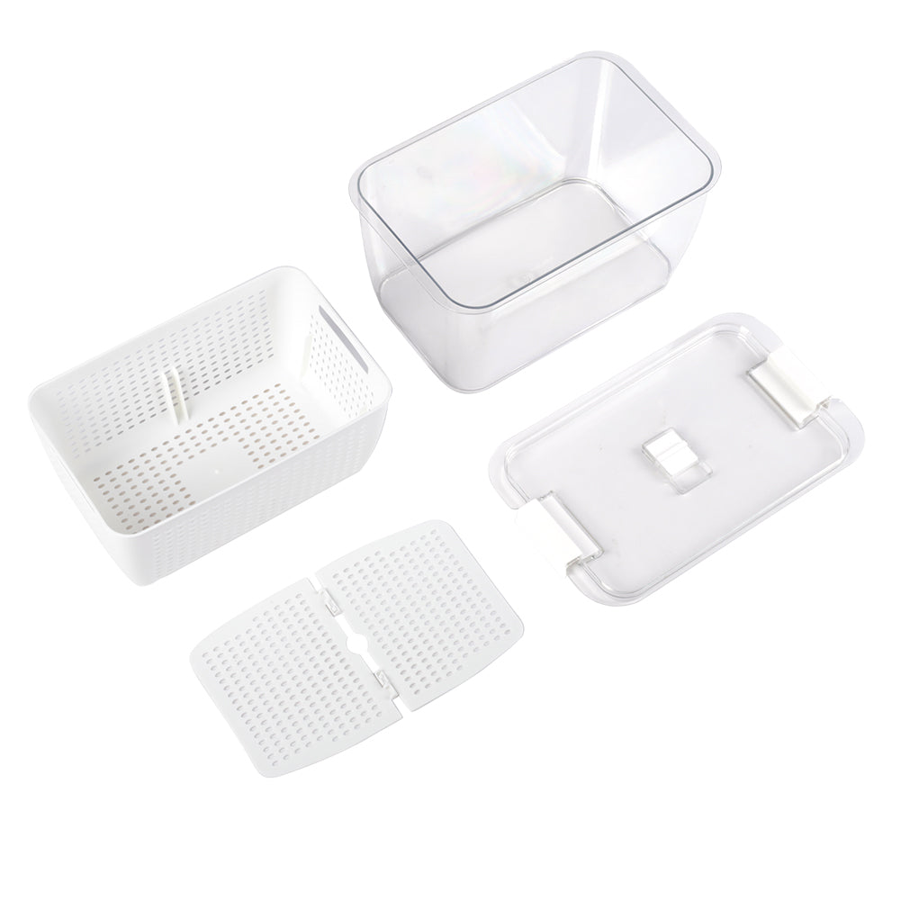 1.7L Nested Fridge Storage Container with Removable Colander