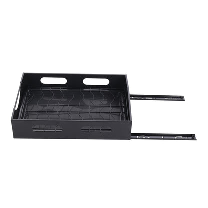 Black Steel Cabinet Pull-Out Bowl Rack