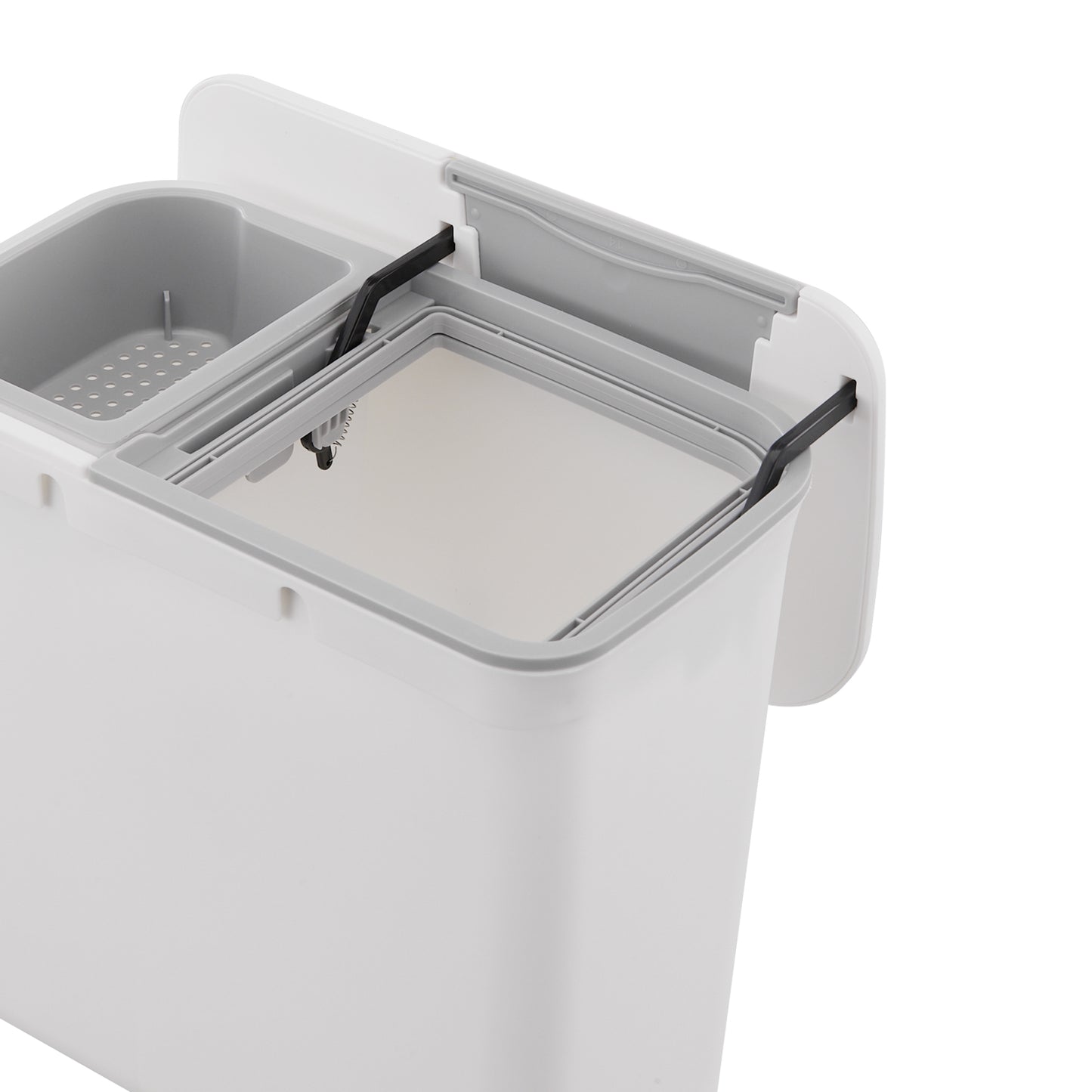 Hanging Dry Wet Separation Kitchen Trash Bin with Lid