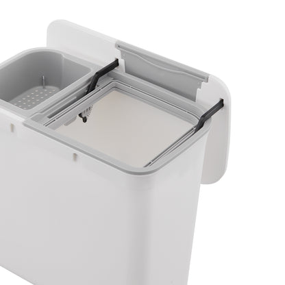 Hanging Dry Wet Separation Kitchen Trash Bin with Lid