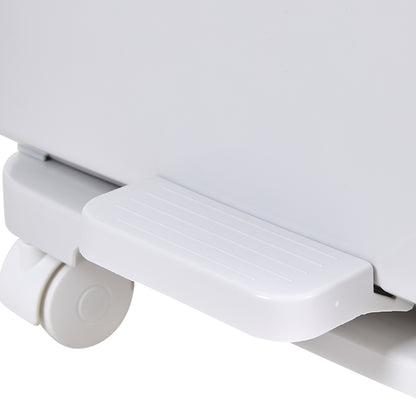 49L 3-Tier Dry Wet Separation Trash Bin with Inner Buckets