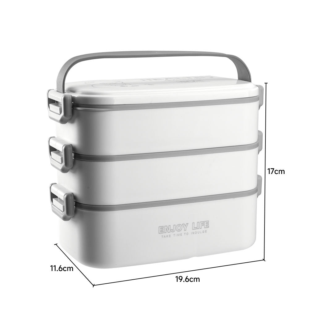 3 Layer Stackable Bento Lunch Box with Handle