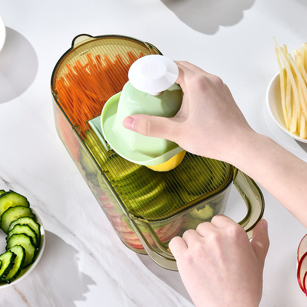 6 Blade Set Kitchen Vegetable Slicer with Handguard