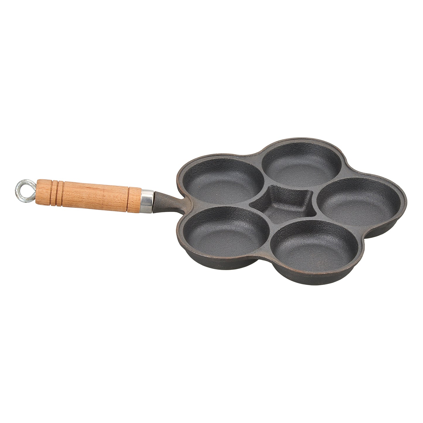 Non-stick 6-hole Cast Iron Egg Frying Pan