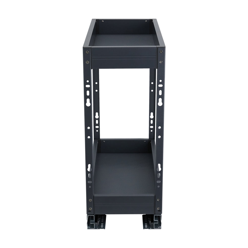 2-Tier Kitchen Cabinet Pull Out Aluminium Shelf