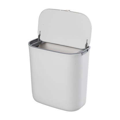 9L Hanging Wall-mounted Rubbish Bin With Lid for Kitchen Bathroom