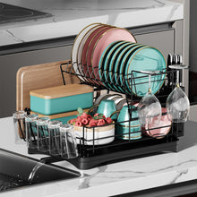 Multifunctional 2 Tier Detachable Dish Drainer Rack