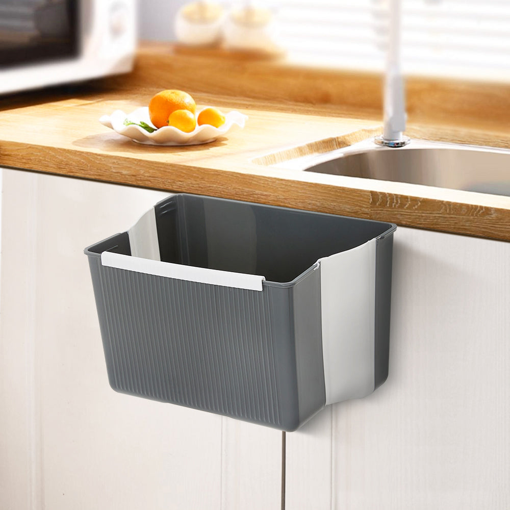 Space-Saving Foldable Kitchen Trash Bin for Easy Cleanup