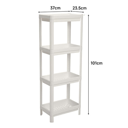 4-Tier Narrow Slit Storage Shelf Organiser