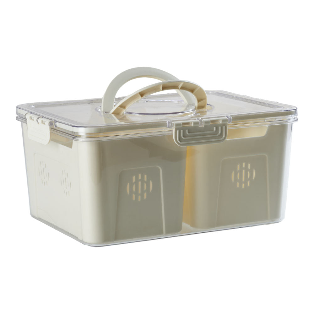 Fridge Storage Container with Three Compartments