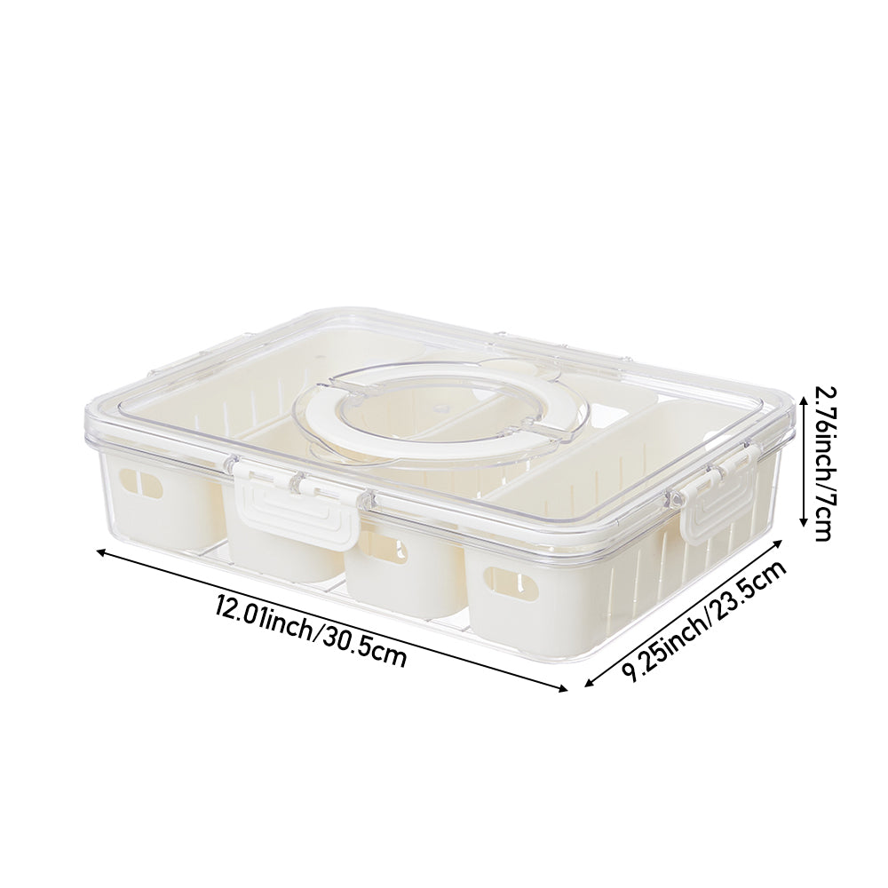 Rectangular Fridge Storage Container with Four Compartments
