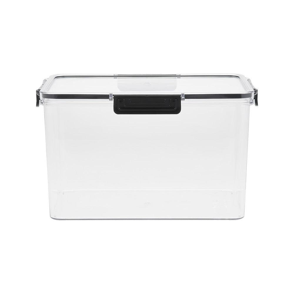 Set of 4 Stackable Clear Storage Boxes Fridge Organisers