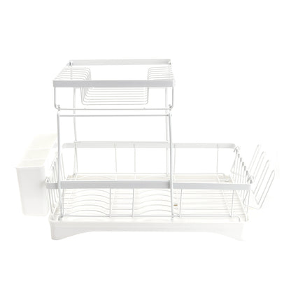 2-Tier Dish Drainer with Drying Tray