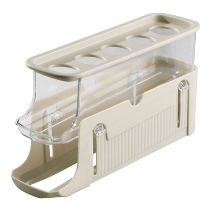 3-Layer Expandable Scrolling Egg Holder Storage Rack