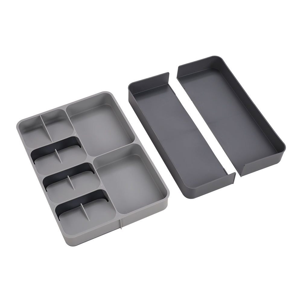 Expandable 12-Compartment Cutlery Tray Drawer Organiser