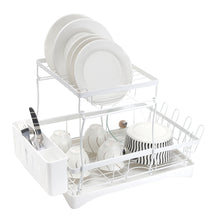 2-Tier Dish Drainer with Drying Tray
