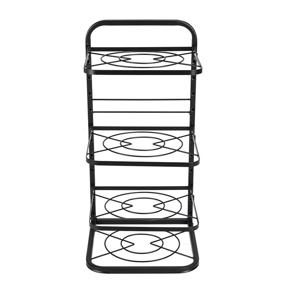 Kitchen Pot Pan Organizer Rack Adjustable Cookware Holder Stand